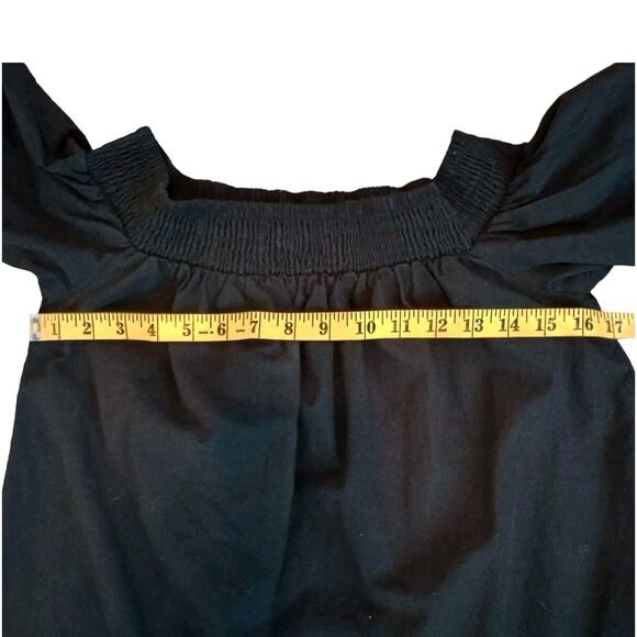 Zanzea Collection Off Shoulder Dress Medium Black Bell 3/4 Ruffle Sleeve - Picture 7 of 15